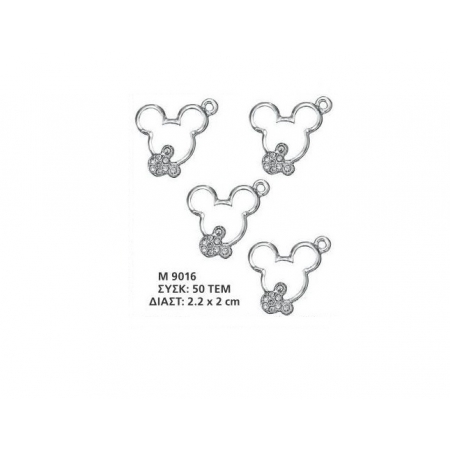 Μεταλλικο Διακοσμητικο Mickey Mouse 2.2Χ2 Εκατ. - ΚΩΔ:M9016-Ad