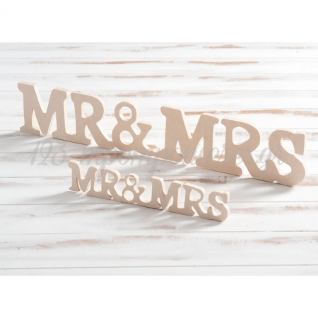 Ξυλινο Διακοσμητικο Mr & Mrs - Μικρο - - ΚΩΔ:Zpr106-Pr