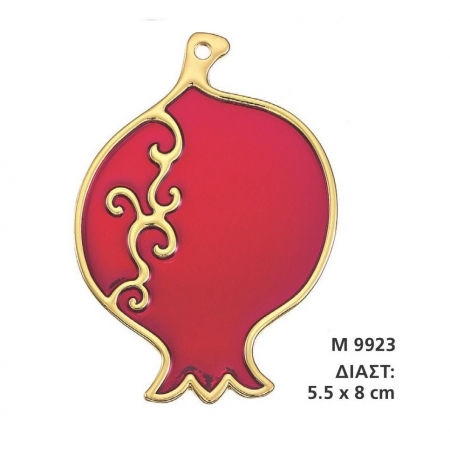 Γουρι Κοκκινο Ροδι Με Σμαλτο 5,5Χ8 Εκατ.- ΚΩΔ:M9923-Ad