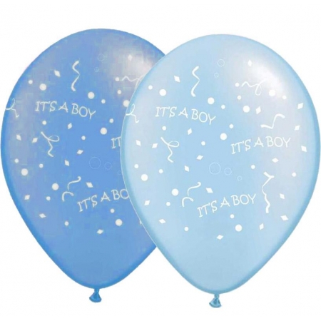 Μπλε-Γαλαζια Μπαλονια «It'S A Boy» 12'' (30Cm) – ΚΩΔ.:13512421-Bb