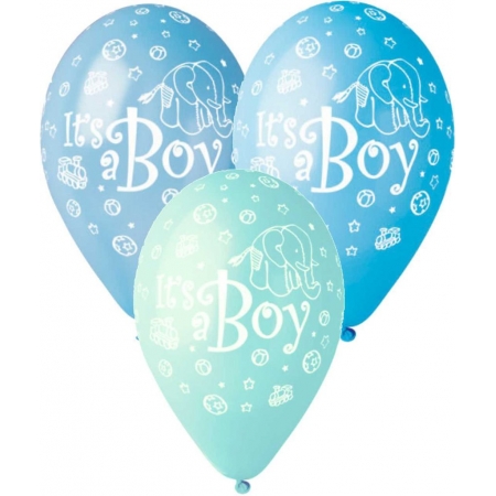 Μπαλονια «Boy» Σε 3 Αποχρωσεις Του Μπλε 13'' (33Cm) – ΚΩΔ.:13612202-Bb