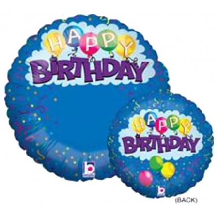 Μπαλονι Foil Γενεθλιων Happy Birthday Με Confetti Εκτυπωσιμο 53Cm – ΚΩΔ.:14100-Bb