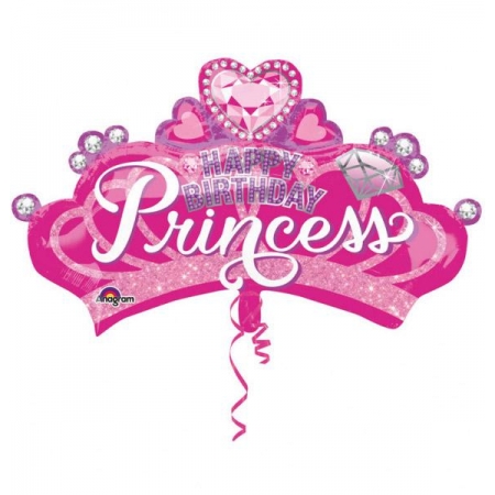 Μπαλονι Foil Γενεθλιων Supershape Princess Στεμα 81X48Cm – ΚΩΔ.:534571-Bb