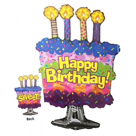 Μπαλονι Foil Γενεθλιων Supershape Τουρτα «Happy Birthday» 86Cm – ΚΩΔ.:85351-Bb