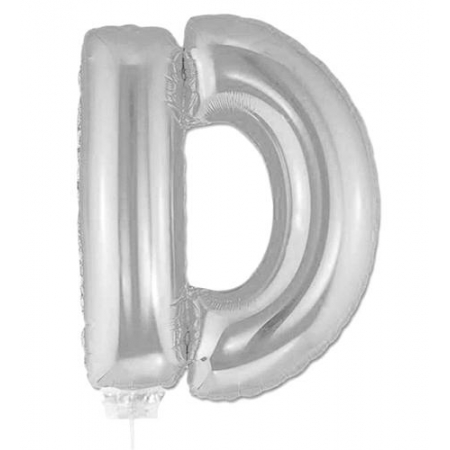 Μπαλονι Foil Ασημι 35Cm Γραμμα D – ΚΩΔ.:526Ls1604-Bb