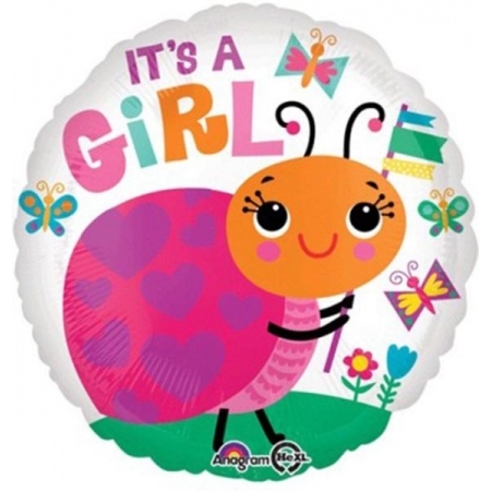 Μπαλονι Foil 45Cm Για Γεννηση «It'S A Girl» Με Πασχαλιτσα – ΚΩΔ.:533645-Bb