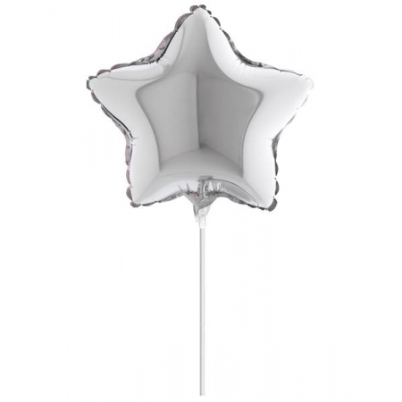 Μπαλονι Foil 10"(25Cm) Mini Shape Αστερι Ασημι – ΚΩΔ.:09209-Bb