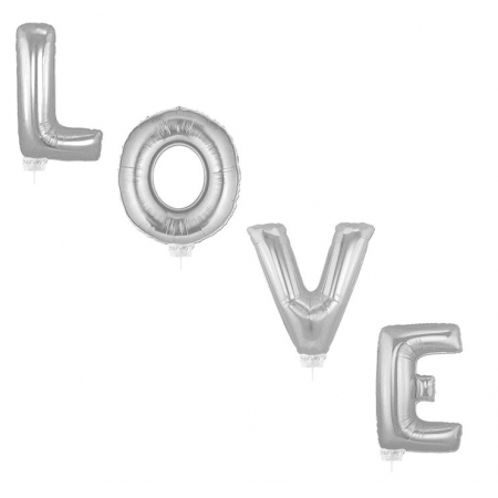 Μπαλονι Foil 40Cm Super Shape «Love» Ασημι - ΚΩΔ.:526Lg03-Bb