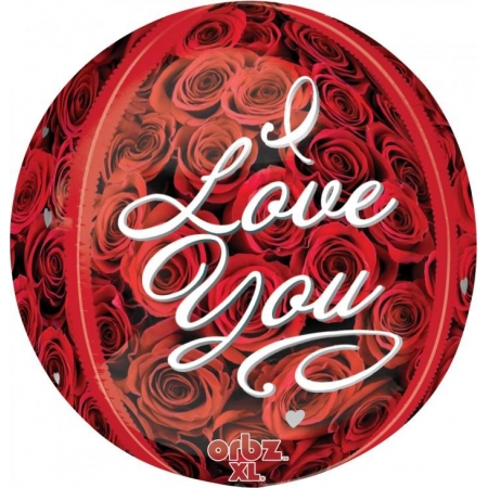 Μπαλονι Foil 38Cm «I Love You» Τρινταφυλλα Orbz - ΚΩΔ.:531837-Bb