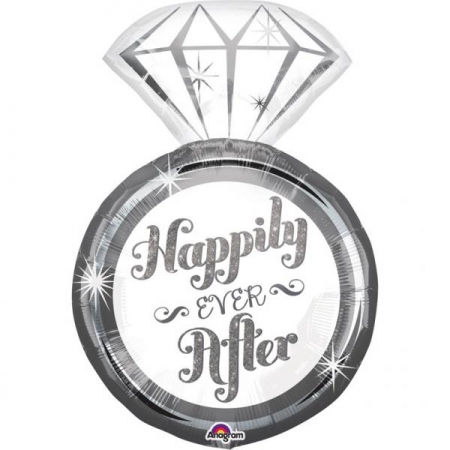 Μπαλονι Foil 45X68Cm Super Shape Μονοπετρο «Happily Ever After» - ΚΩΔ.:534458-Bb