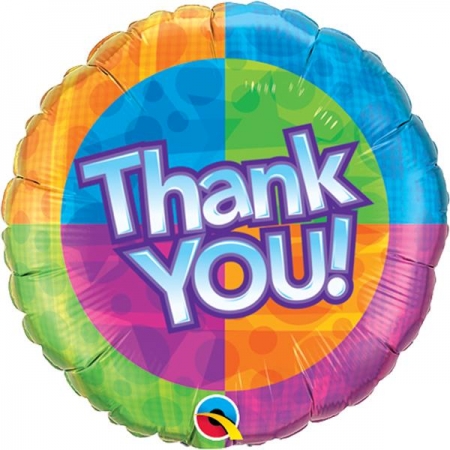 Μπαλονι Foil 45Cm «Thank You» Πολυχρωμο  – ΚΩΔ.:60872-Bb