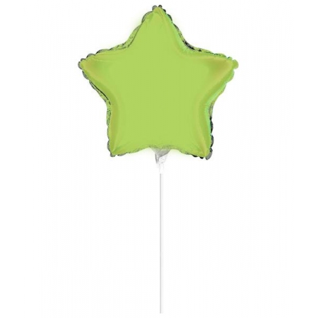 Μπαλονι Foil 5"(12Cm) Mini Shape Αστερι Λαχανι – ΚΩΔ.:63775-Bb