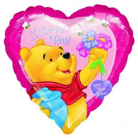 Μπαλονι Foil 45Cm Καρδια Winnie The Pooh «I Love You»- ΚΩΔ.:81189-Bb