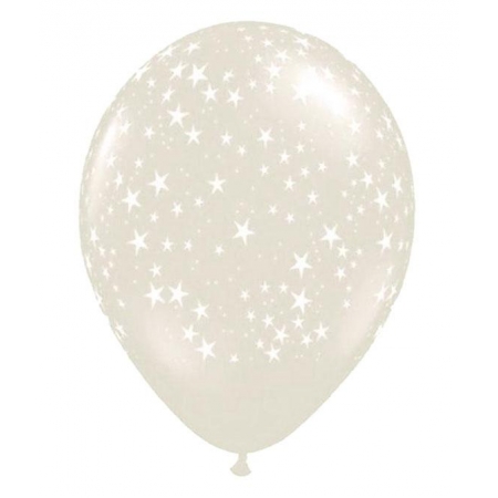 Τυπωμενα Μπαλονια Latex Αστερια Διαφανα 12" (30Cm) – ΚΩΔ.:13512390S-Bb