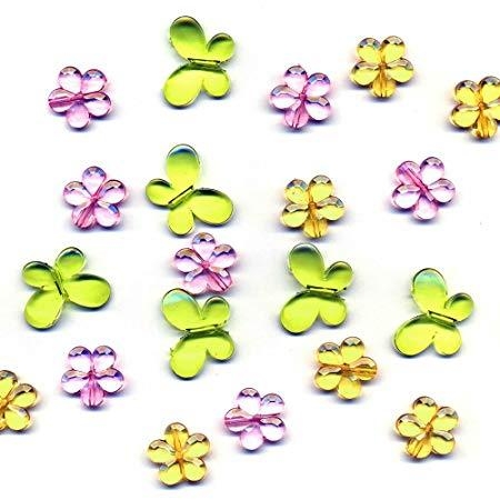Διακοσμητικο Σετ Με Λουλουδια & Πεταλουδες - ΚΩΔ:500213-Bb