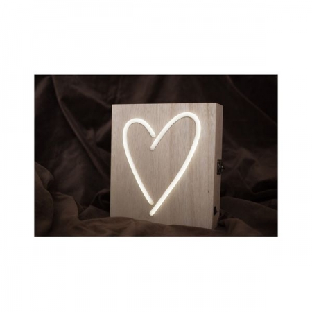 Κουτι Για Στεφανα Με Καρδια Led Φωτιζομενη Με Διακοπτη - ΚΩΔ:Ls4-Rn