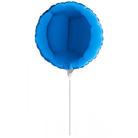 Μπαλονι Foil 10"(25Cm) Mini Shape Στρογγυλο Μπλε – ΚΩΔ.:09100B-Bb