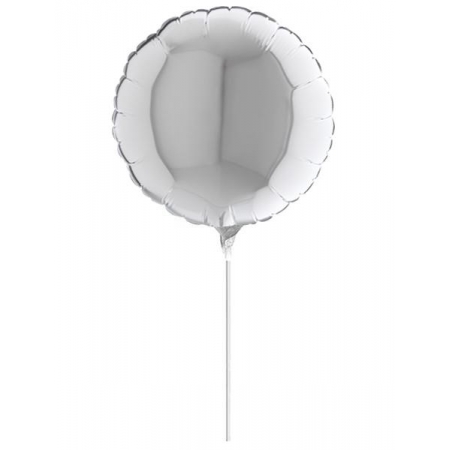 Μπαλονι Foil 10"(25Cm) Mini Shape Στρογγυλο Ασημι – ΚΩΔ.:09109S-Bb