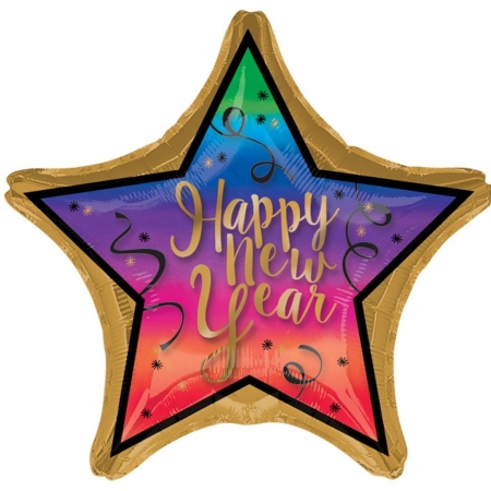 Μπαλονι Foil 71X71Cm Πολυχρωμο «Happy New Year» – ΚΩΔ.:534637-Bb