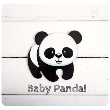 Ξυλινο Panda Με Εκτυπωση - 8 Χ 8Cm - ΚΩΔ:Boae31-5-8-Al