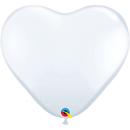 Λευκη Καρδια Μπαλονι 36'' (90Cm)  Latex – ΚΩΔ.:44481-Bb