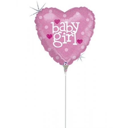 Μπαλονι Foil Mini Shape 9''(23Cm) «Baby Girl» – ΚΩΔ.:82602-Bb