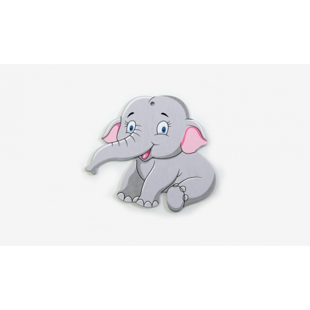 Ξυλινος Ελέφαντας Μεσαιος 7X8Cm - ΚΩΔ:519643