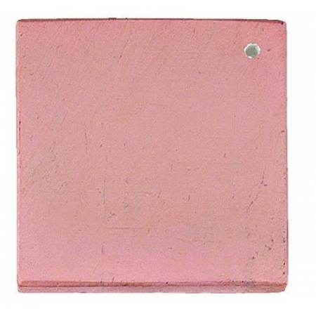 Κεραμικη Πετρα Τετραγωνη Με Τρυπα - Ροζ Περλε - 7Χ7Cm - ΚΩΔ:M2751-2-Ad