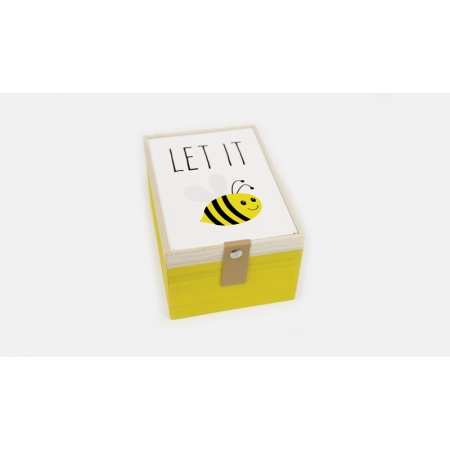 Ξυλινο Κουτι Let It Bee 10.5X15Cm Br-F87605-1 - ΚΩΔ:621276