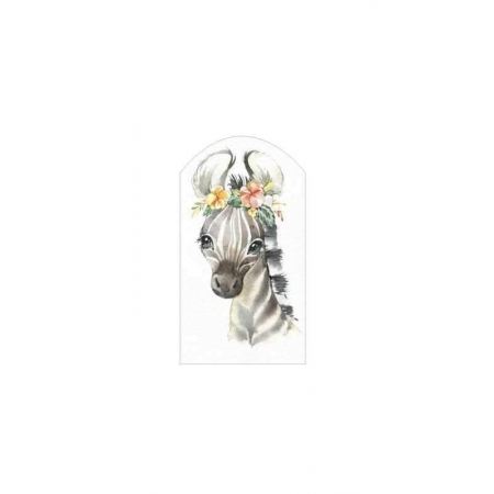 Ξυλινο Διακοσμητικο Καδρακι Ζεβρα 10 Εκατ. - ΚΩΔ:D16001-86-Bb