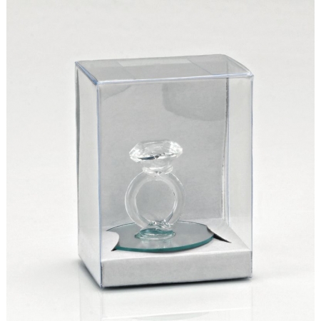 Κρυσταλλινο Δαχτυλιδι Με Καθρεφτη Και Διαφανο Κουτι - ΚΩΔ:202-7508-Mpu