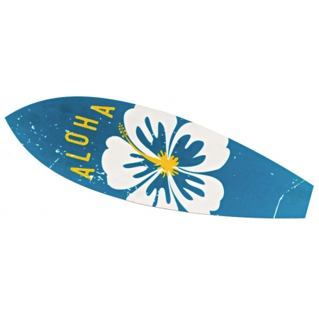 Ξυλινη Σανιδα Του Surf Aloha Με Λουλουδι 15X50Cm - ΚΩΔ:M3601-Ad