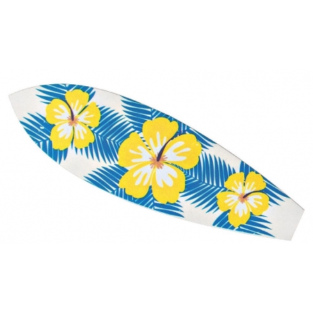 Ξυλινη Σανιδα Του Surf Με Λουλουδια 6X20Cm - ΚΩΔ:M3615-Ad