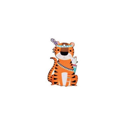 Ξυλινο Τιγρης Boho 3.5X5Cm - ΚΩΔ:M3963-Ad