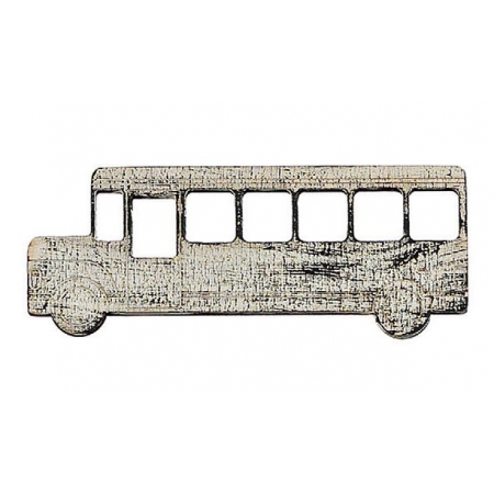 Ξυλινο Vintage Λεωφορειο 9Χ4Cm - ΚΩΔ:M2059-Ad