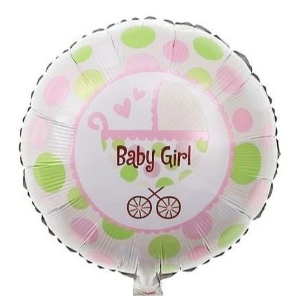 Μπαλονι Foil 18"(45Cm) Baby Girl Καροτσι - ΚΩΔ:206376-Bb