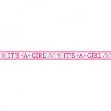 Banner Foil It'S A Girl 7.62M - ΚΩΔ:120187-Bb
