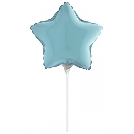 Μπαλονι Foil 10''(25Cm) Mini Shape Αστερι Γαλαζιο - ΚΩΔ:207130F-Bb