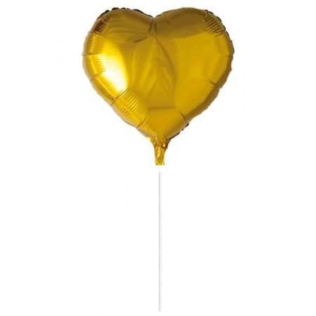 Μπαλονι Foil 10''(25Cm) Mini Shape Καρδια Χρυσο - ΚΩΔ:206126-Bb