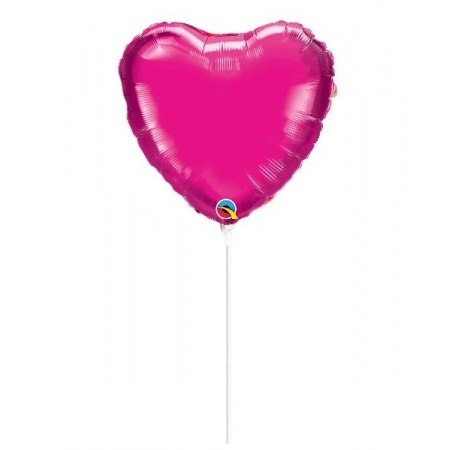 Μπαλονι Foil 10''(25Cm) Mini Shape Καρδια Φουξια - ΚΩΔ:23356-Bb