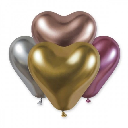 Μπαλονι Λατεξ 12''(30Cm) Shiny Καρδια - ΚΩΔ:136Crb12000-Bb