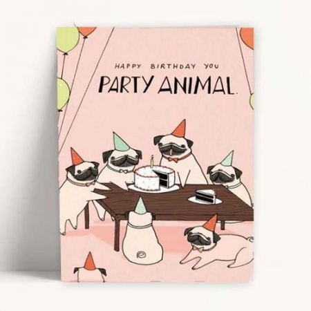 Καρτα Γενεθλιων Party Animals - ΚΩΔ:Xk14001K-60-Bb