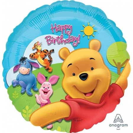 Μπαλονι Foil 18"(45Cm) Winnie The Pooh & Friends Happy Birthday - ΚΩΔ:515749-Bb