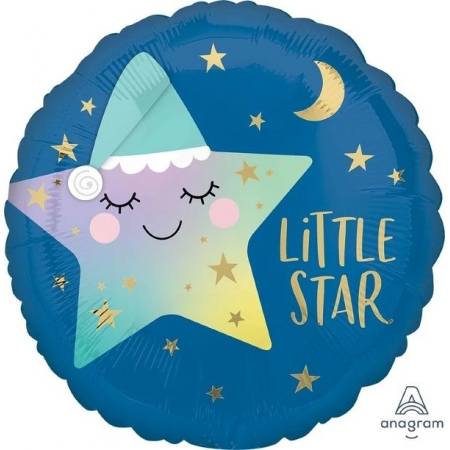 Μπαλονι Foil 18"(45Cm) Αστερακι Sleepy Little Star - ΚΩΔ:541668-Bb