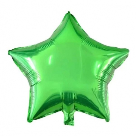 Μπαλονι Foil 18''(45Cm) Chrome Πρασινο Αστερι - ΚΩΔ:206344-Bb