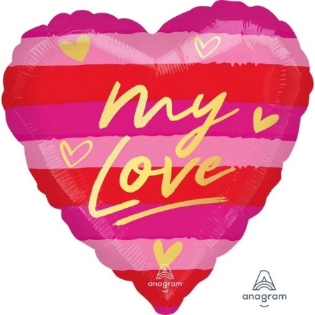 Μπαλονι Foil 18''(45Cm) Καρδια My Love - ΚΩΔ:542261-Bb