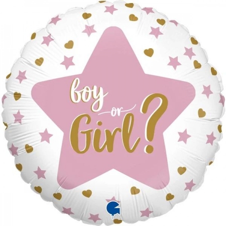 Μπαλονι Foil 18''(46Cm) Gender Reveal Αστερια - ΚΩΔ:G78001-Bb