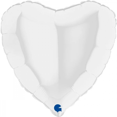 Μπαλονι Foil 18''(45Cm) Λευκη Καρδια - ΚΩΔ:18018Wh-Bb
