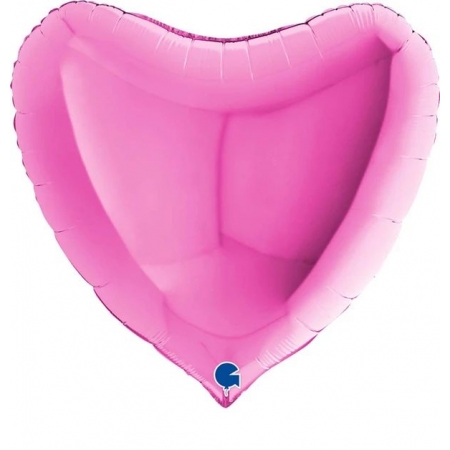 Μπαλονι Foil 37''(94Cm) Φουξια Καρδια - ΚΩΔ:36001F-P-Bb