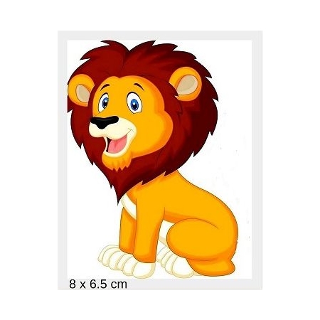 Ξυλινο Λιονταρακι Με Laser Cut Κοπη Περιμετρικα 8Χ6.5Cm - ΚΩΔ:Mpoae15-1-8-Al